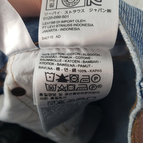 Levi's Premium‎ 501 Button Fly Jeans Blue Size 26x28 - Picture 10 of 12